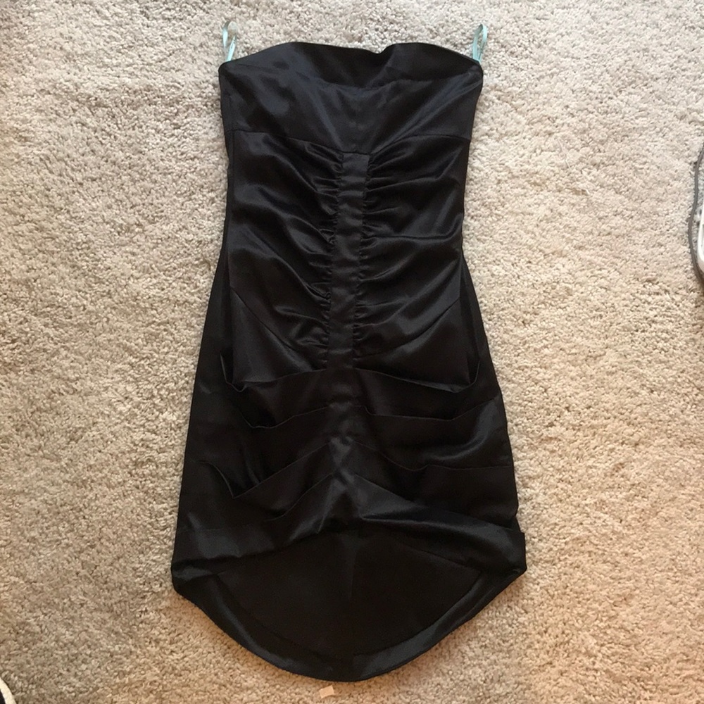 Marciano black dress. Satin finish